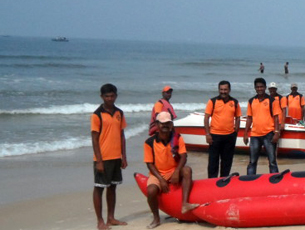 Lifeguards at panambur beach